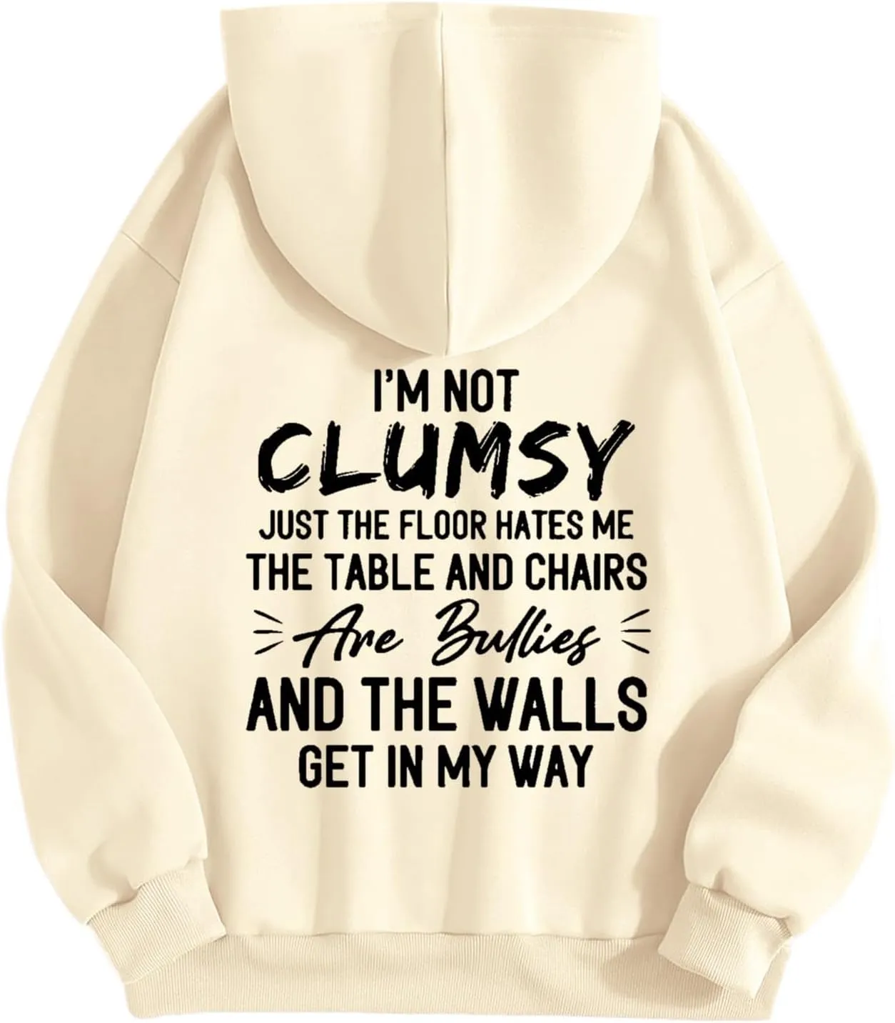 2024 Graphic Hoodies for Women Cute Pullover Long Sleeve Preppy Sweatshirts Letter Printed Hooded Tops Fall Winter Clothes