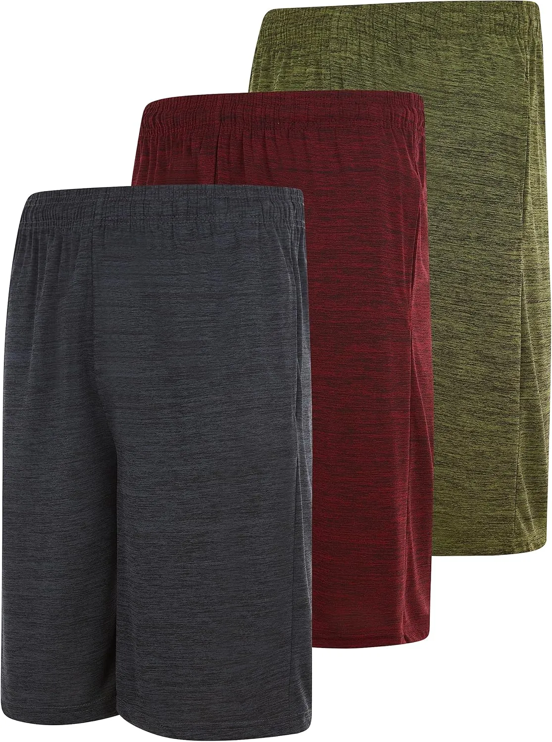 3 Pack Men's Athletic Shorts with Pockets  9-Inch Gym Workout Shorts for Men Basketball Soccer Sports Training Up to 3X