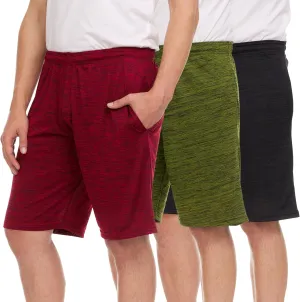 3 Pack Men's Athletic Shorts with Pockets  9-Inch Gym Workout Shorts for Men Basketball Soccer Sports Training Up to 3X