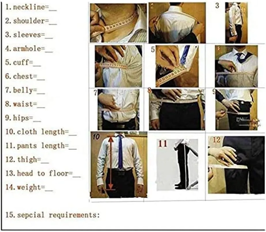 3 PC Mens Groom Tuxedos Slim Fit Wedding Suits for Men Business Suit Jacket Vest Pants Prom Party Suits