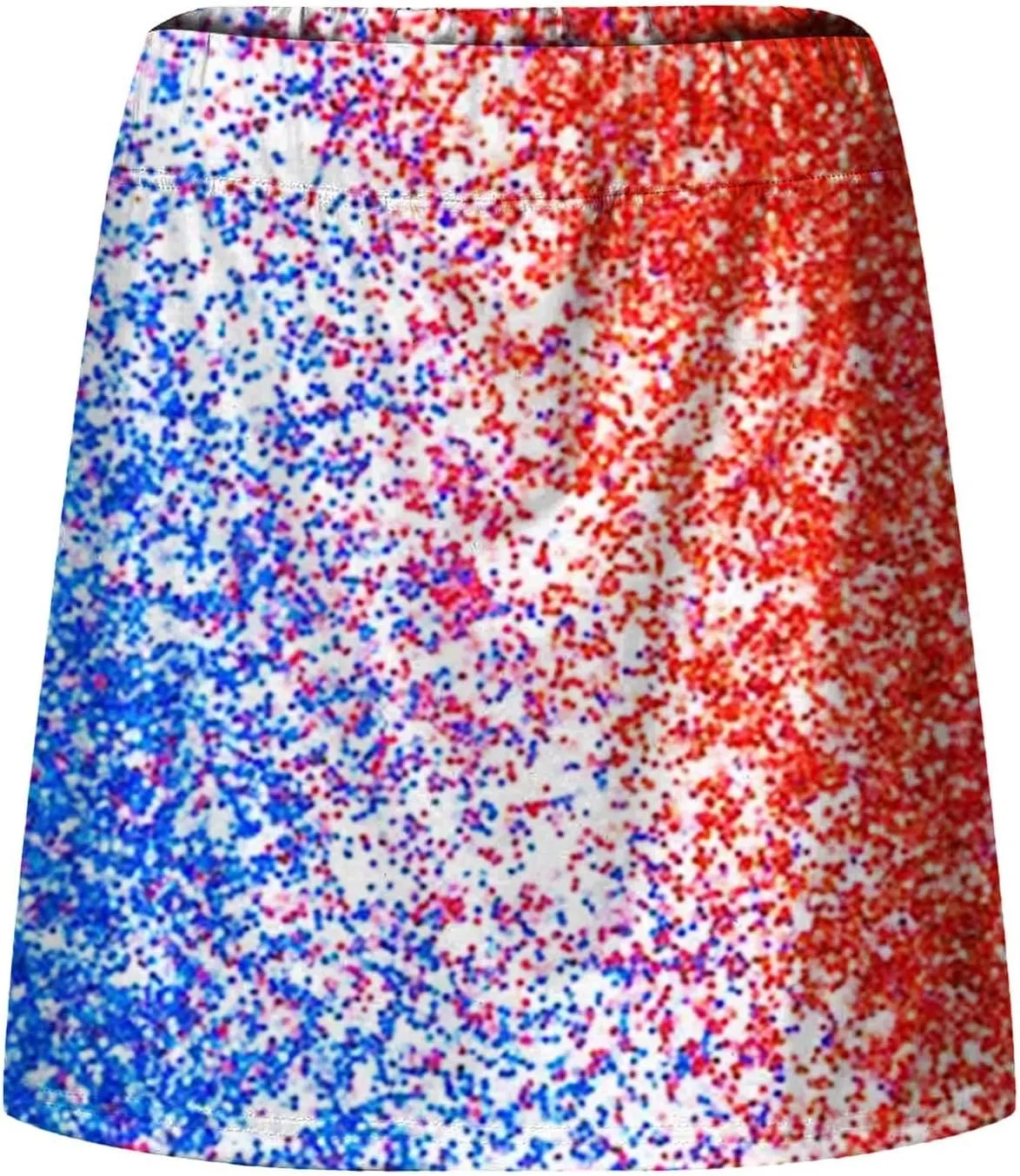 4th of July Skorts for Women Athletic Breathable 2 in 1 Tennis Skirt Shorts Workout High Waisted Stretch Flowy Shorts