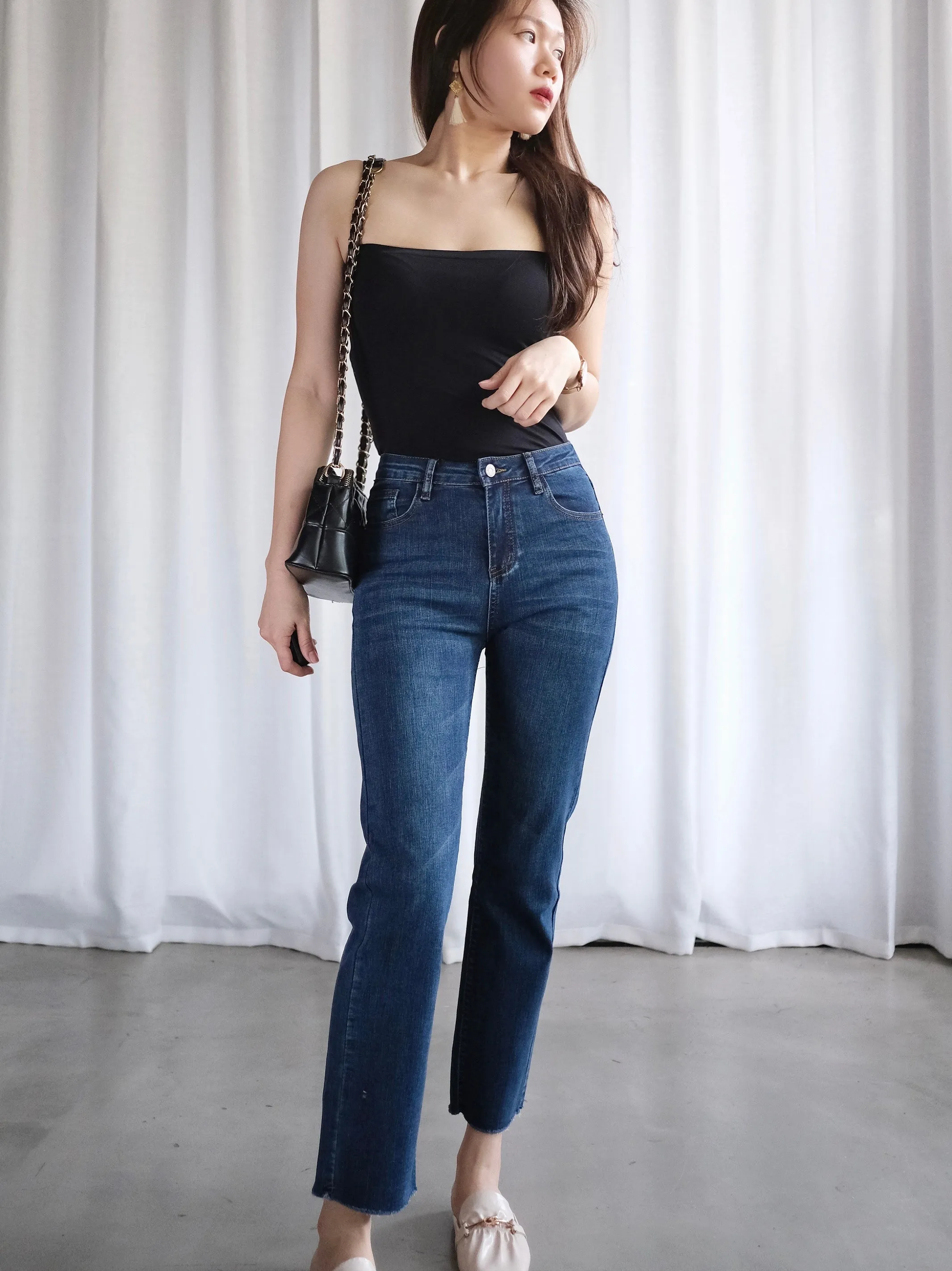 ACEWIN High Waist Stretchable Long Jeans (Size 26-31) 300975