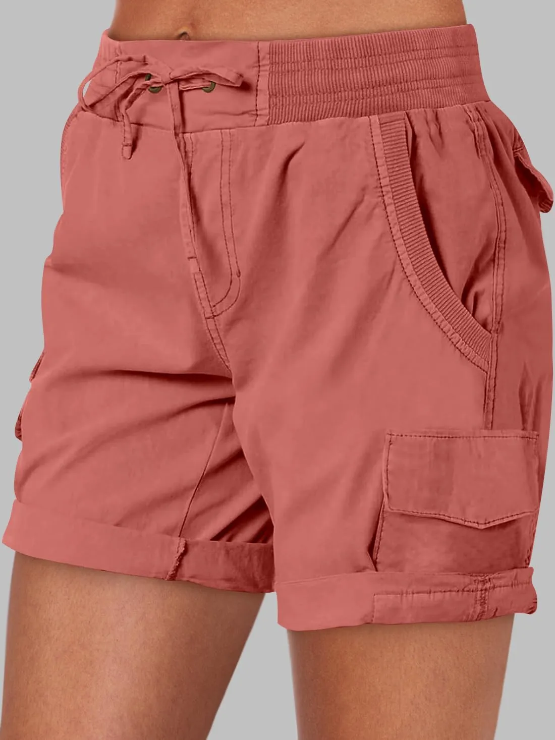 ANRABESS Womens Summer Shorts 2025 Dressy Casual Hiking Cargo Shorts Trendy Outdoor Outfits 6 Pockets