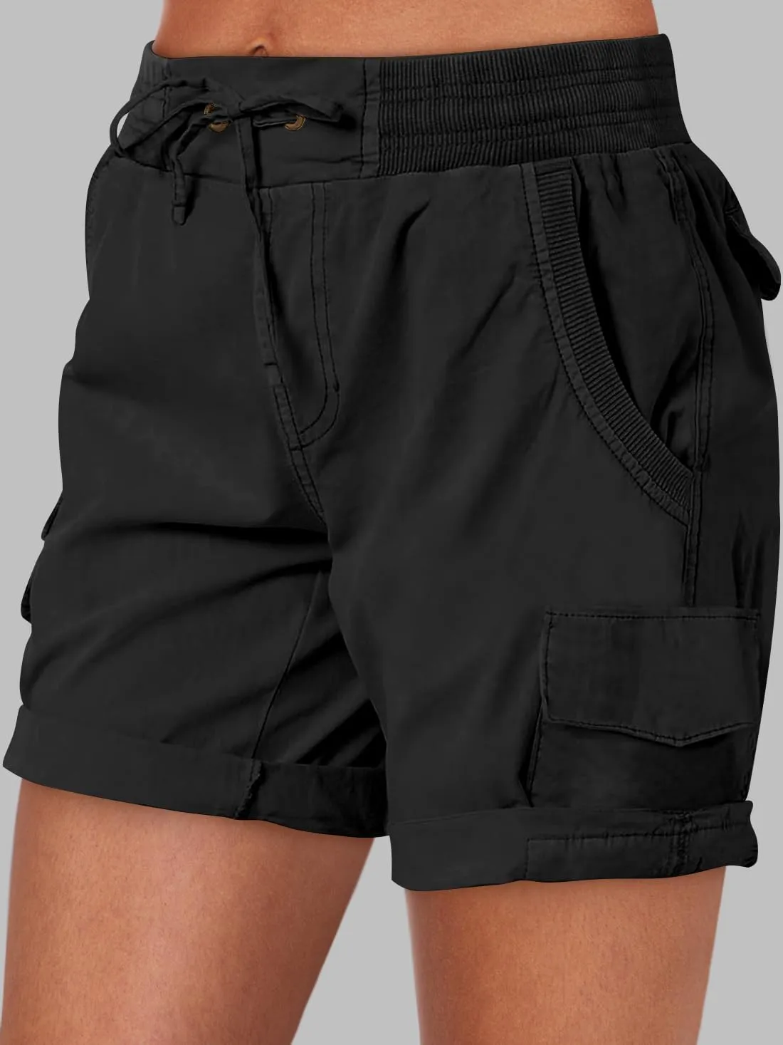 ANRABESS Womens Summer Shorts 2025 Dressy Casual Hiking Cargo Shorts Trendy Outdoor Outfits 6 Pockets
