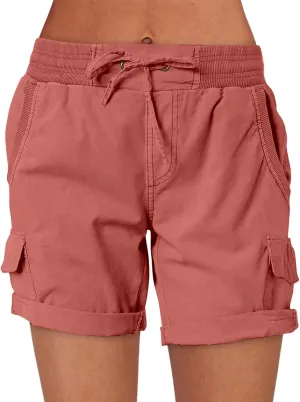 ANRABESS Womens Summer Shorts 2025 Dressy Casual Hiking Cargo Shorts Trendy Outdoor Outfits 6 Pockets