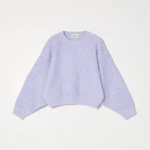 Atelier Delphine Chunky Loop Cotton Balloon Sleeve Sweater