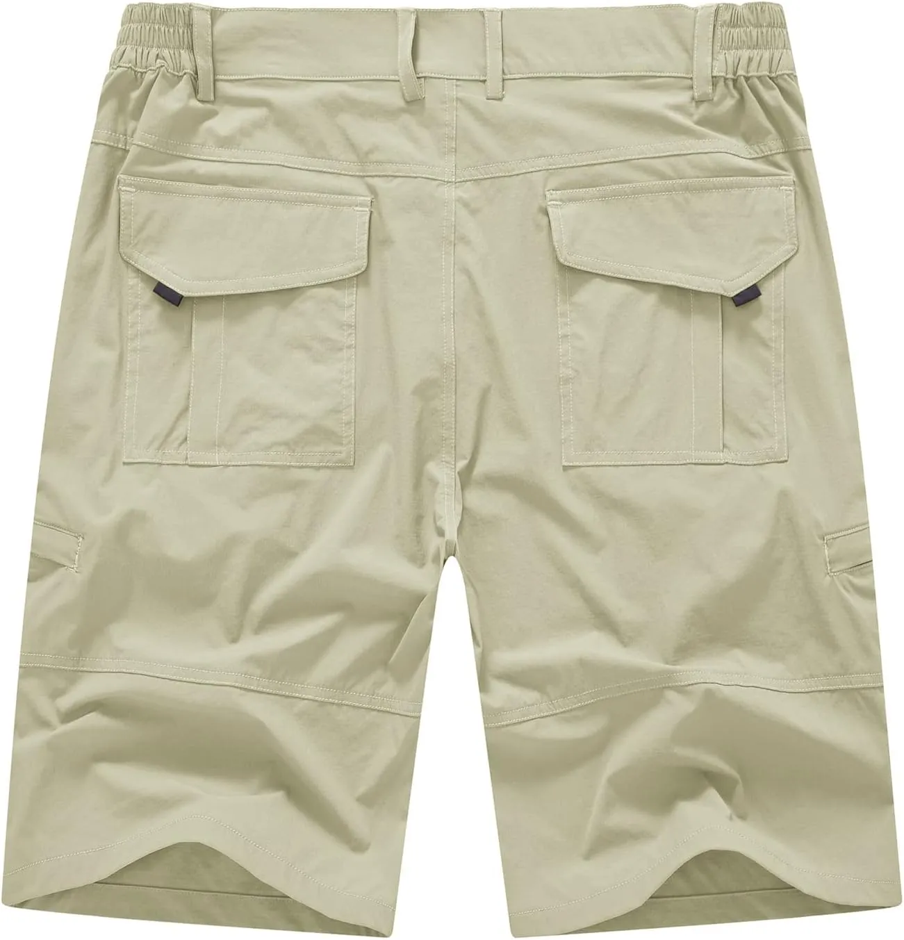 BASUDAM Men's Cargo Hiking Shorts Stretch Quick Dry Lightweight Work Shorts 6 Pockets for Camping Travel
