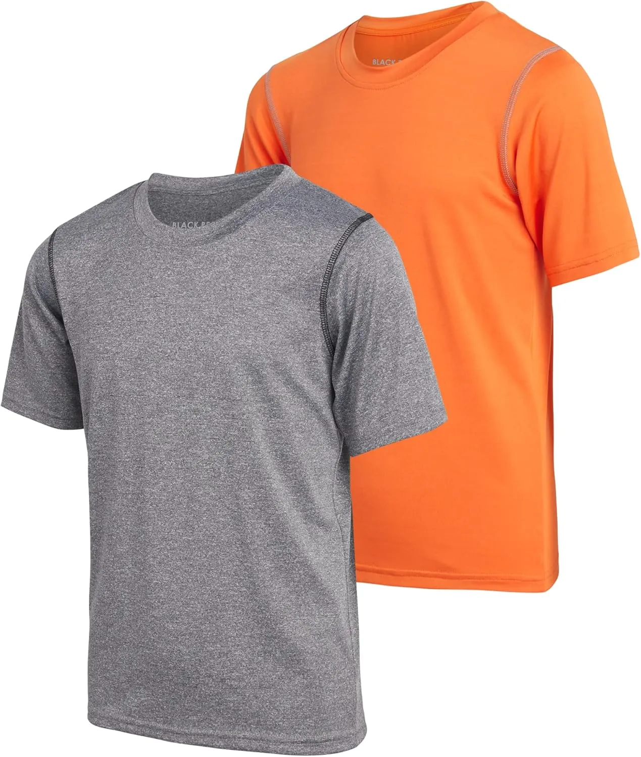 Black Bear Boys Youth Dry Fit T-Shirt - 2 Pack Active Athletic Performance Short Sleeve Shirts for Teens (Size: 4-18)