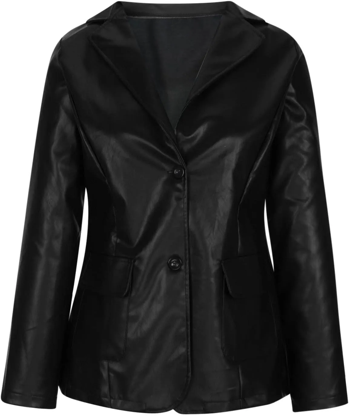 Blazers for Women 2025 Fashion Motorcycle Leather Jacket Coat Dressy Open Front Office Bussiness Blazer Jackets