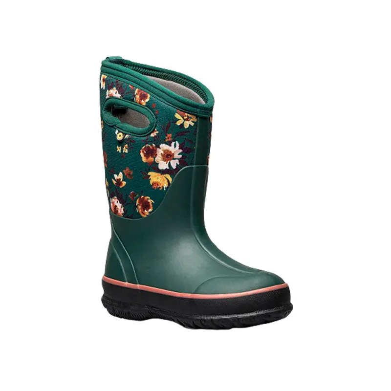 Bogs Classic Youth Winter Boots - Painterly Emerald Multi