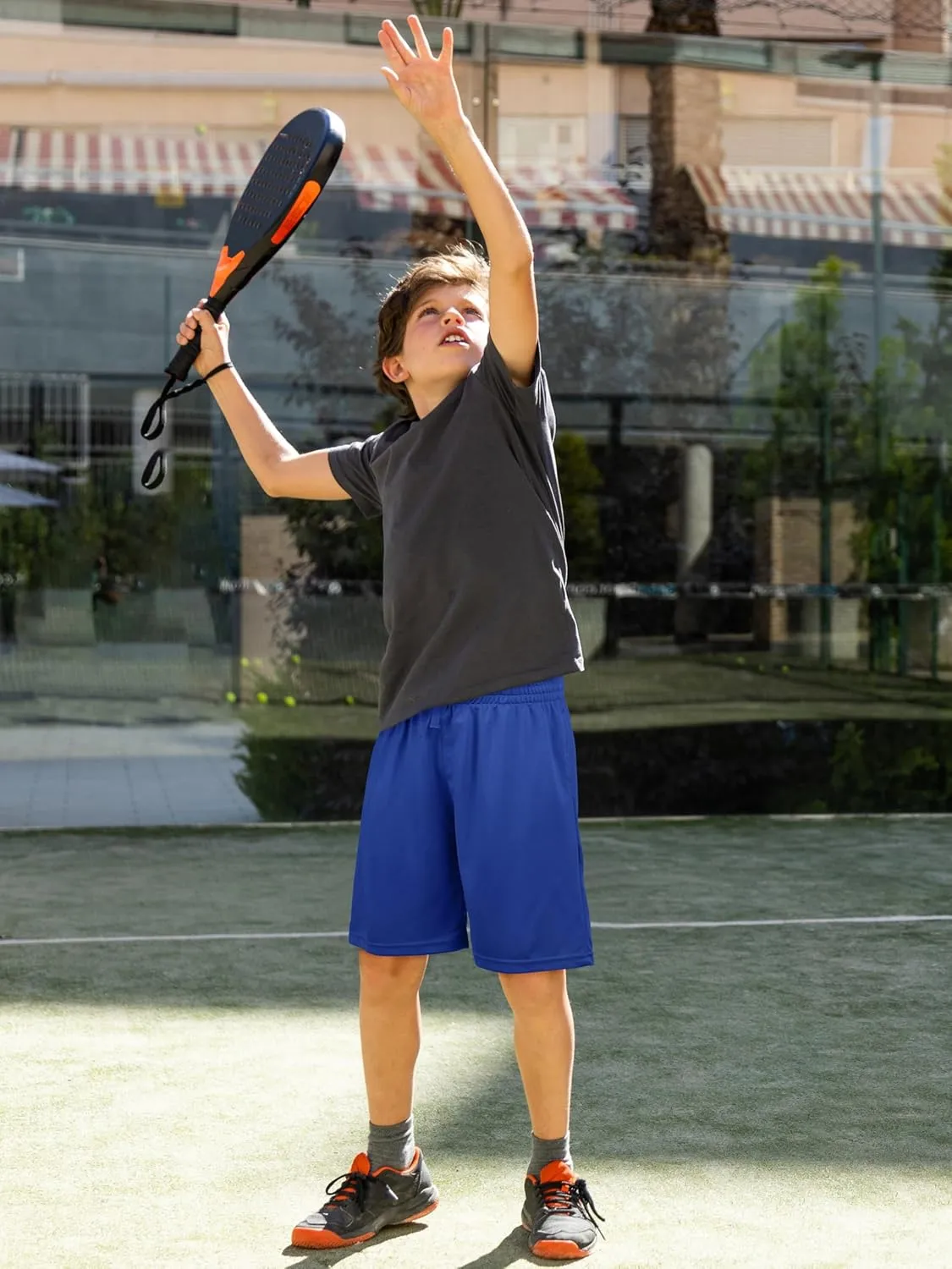 Boys Athletic Basketball Shorts with Pockets Kids Youth Active Performance Gym Boys Shorts Quick Dry