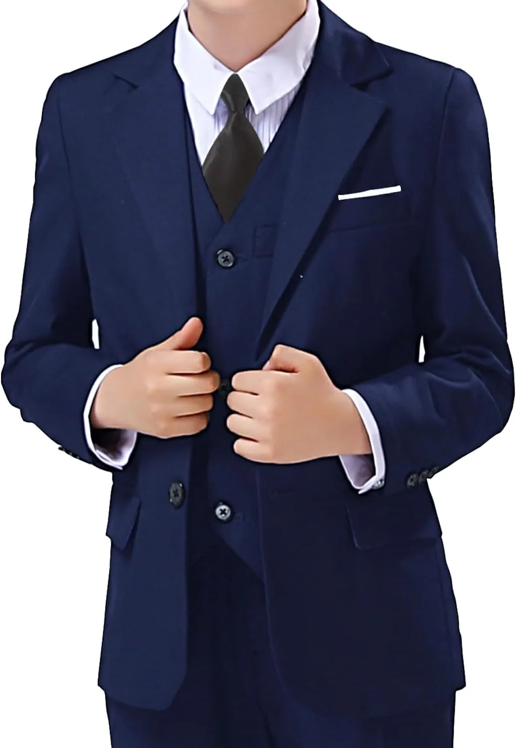 Boys Blazer Suit Jacket Formal Slim Fit Kids Sport Coat