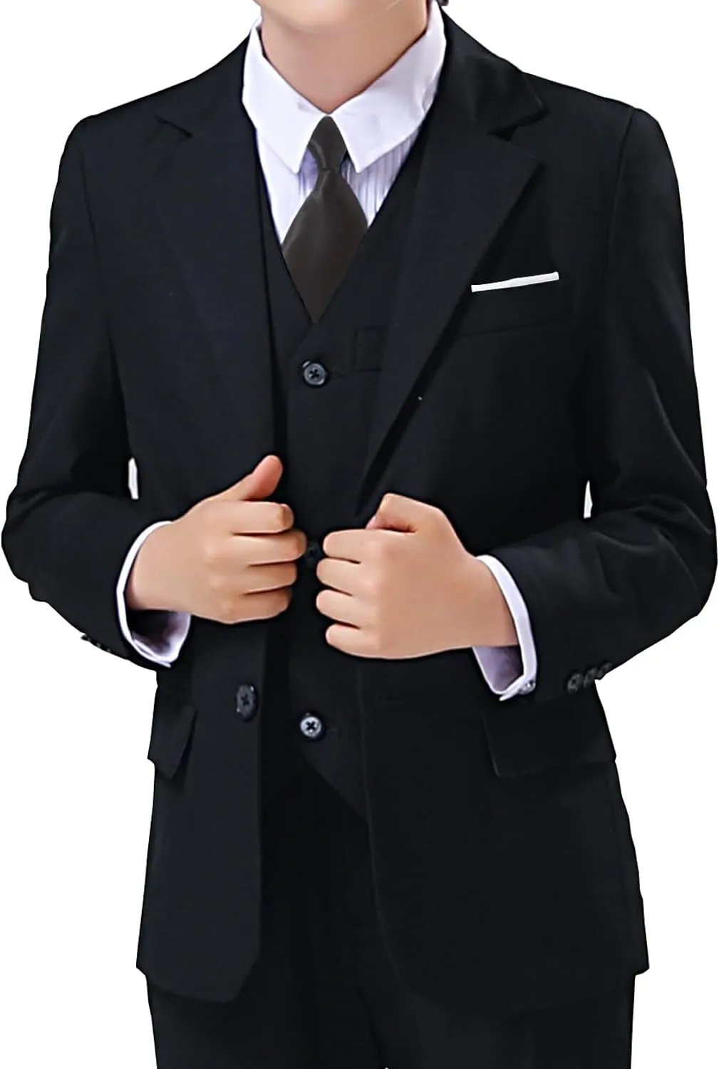 Boys Blazer Suit Jacket Formal Slim Fit Kids Sport Coat