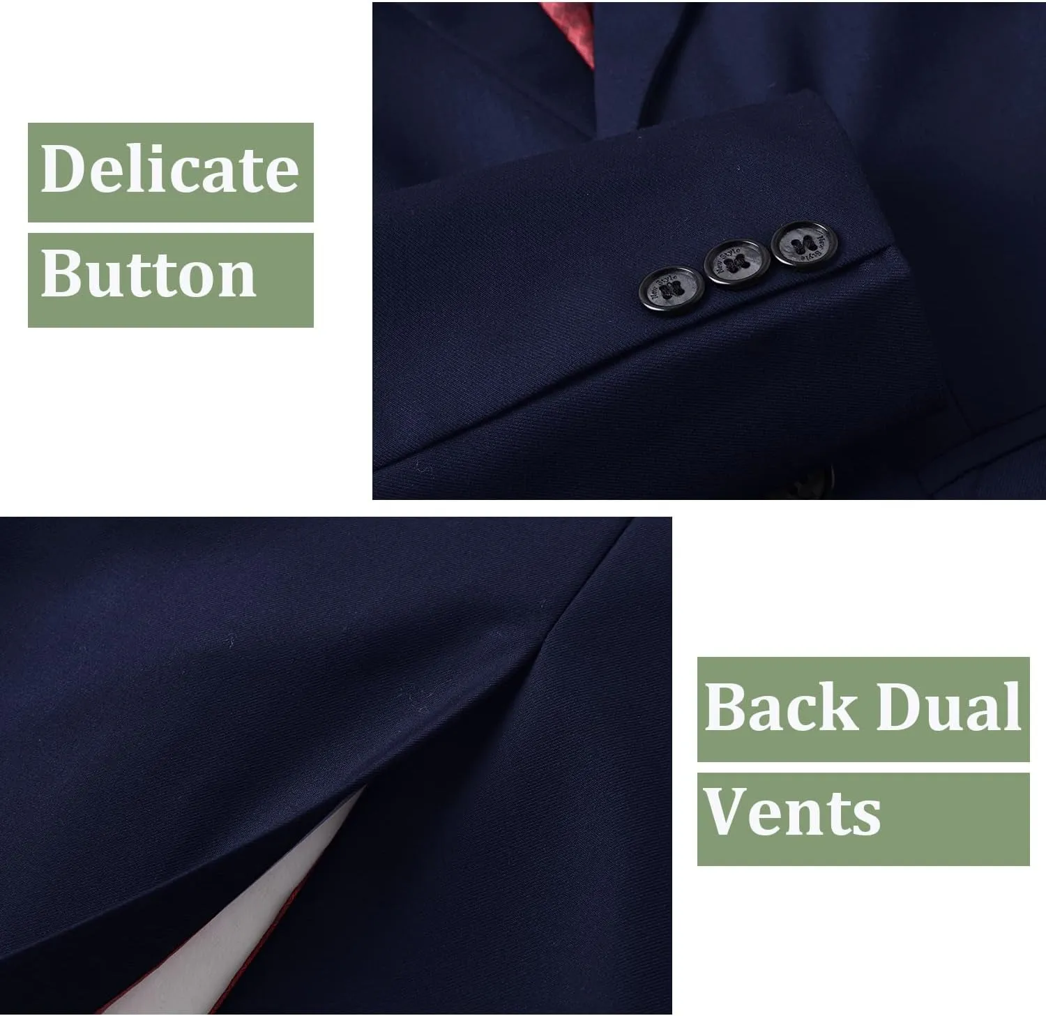 Boys Blazer Suit Jacket Formal Slim Fit Kids Sport Coat