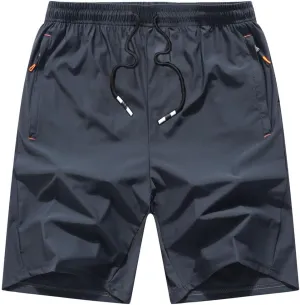 Boys Youth Cargo Shorts Quick Dry Athletic Shorts with Zipper Pockets for Outdoor Camping Hiking