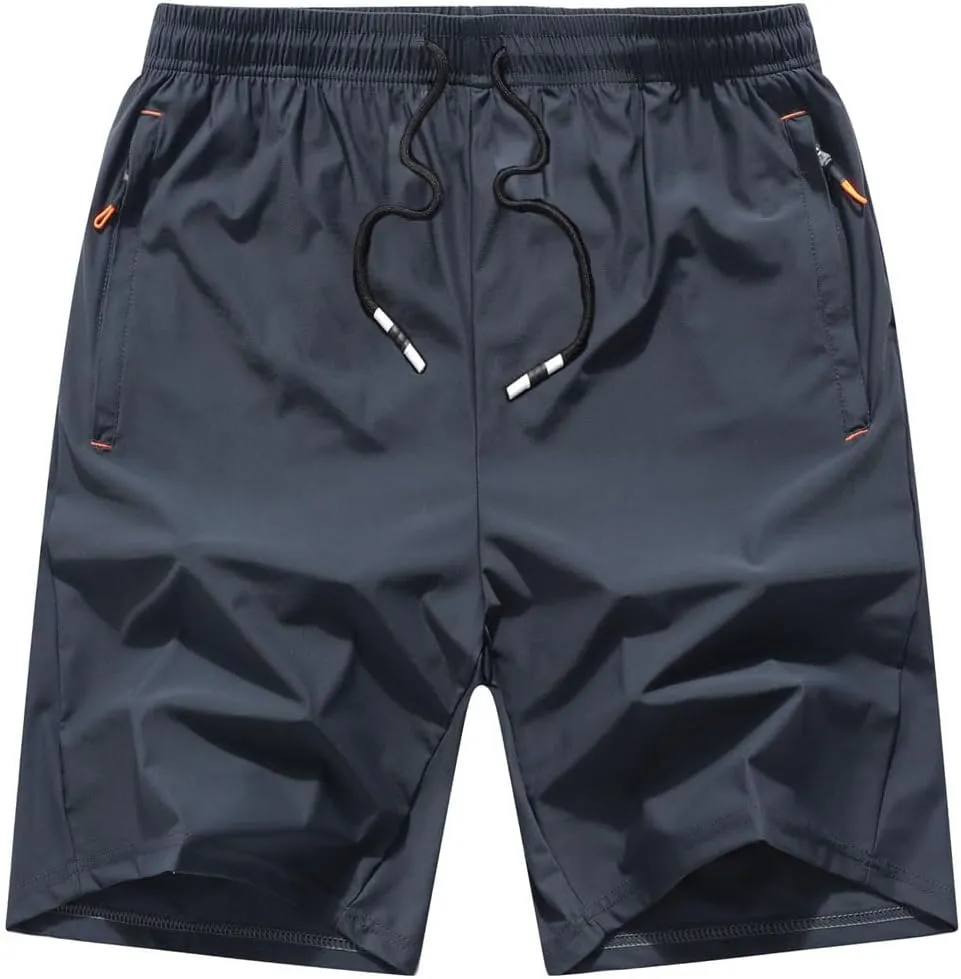 Boys Youth Cargo Shorts Quick Dry Athletic Shorts with Zipper Pockets for Outdoor Camping Hiking