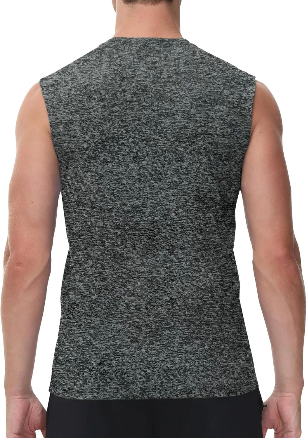 Cakulo Men's Workout Swim Sleeveless Shirts Quick Dry Beach Pool Tech Running Athletic Exercise Muscle Tank Top Big and Tall
