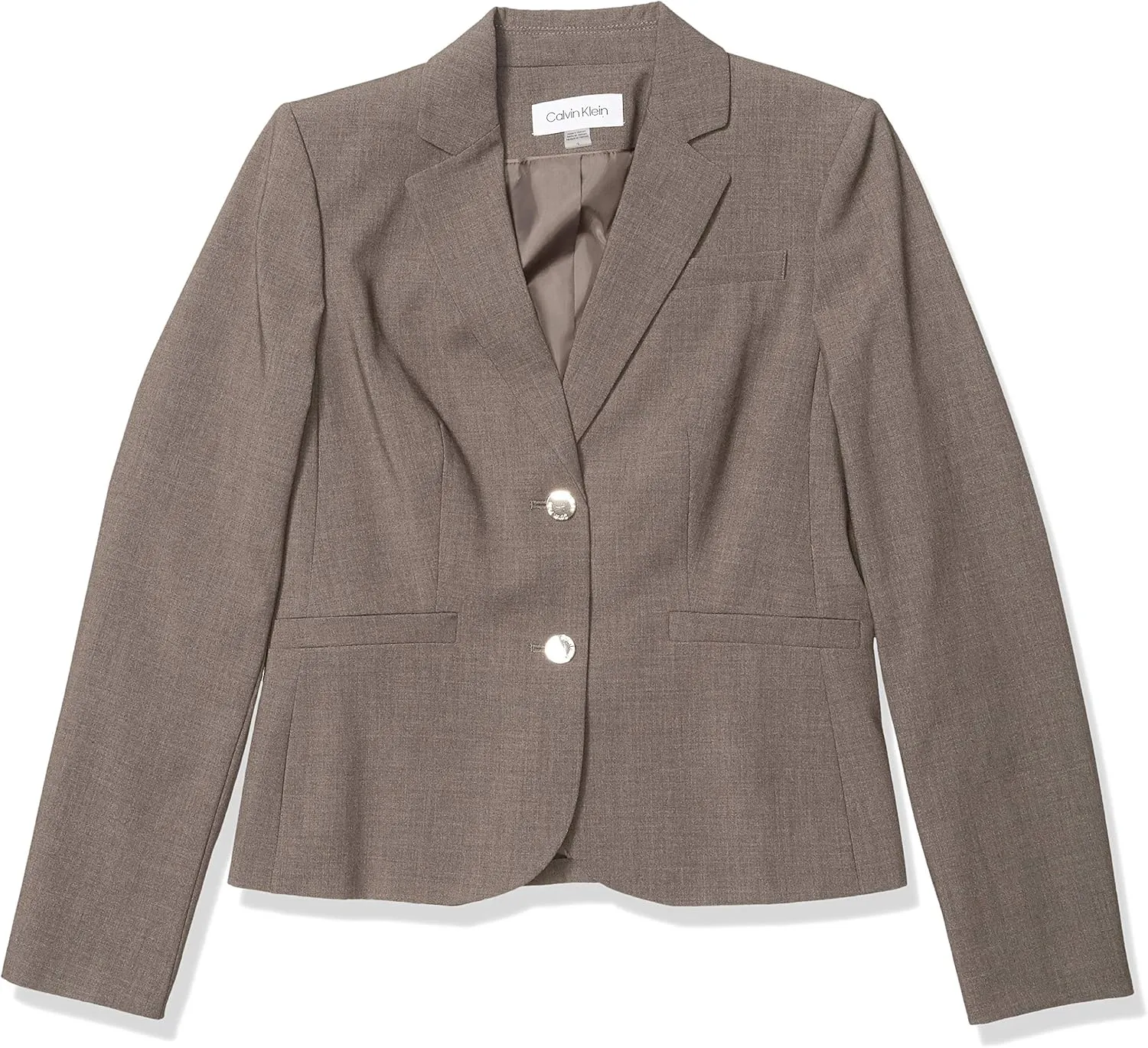 Calvin Klein Women's Two Button Lux Blazer (Petite, Standard, & Plus)