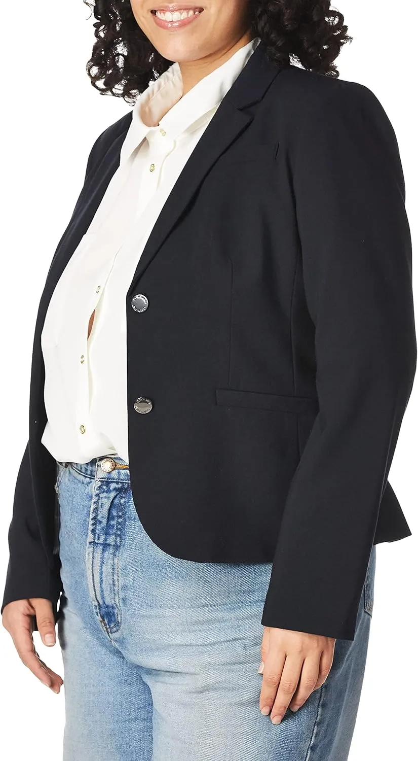 Calvin Klein Women's Two Button Lux Blazer (Petite, Standard, & Plus)