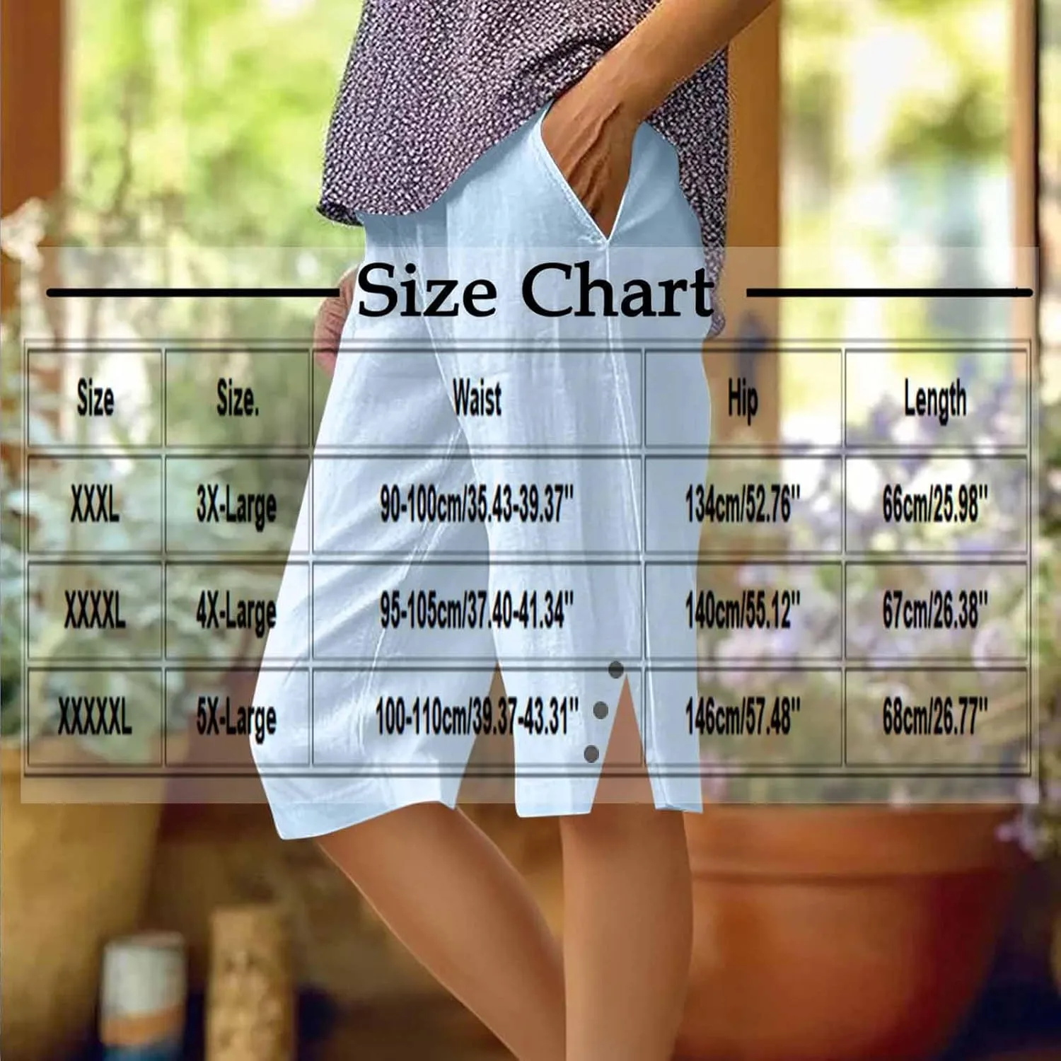 Capri Pants for Women 2025 Knee Length Cotton Linen Capris Summer Straight Leg Loose Beach Bermuda Shorts with Pocket