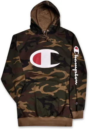 Champion Hoodie for Men Big And Tall Mens Oversized Pullover Fleece Sweatshirt