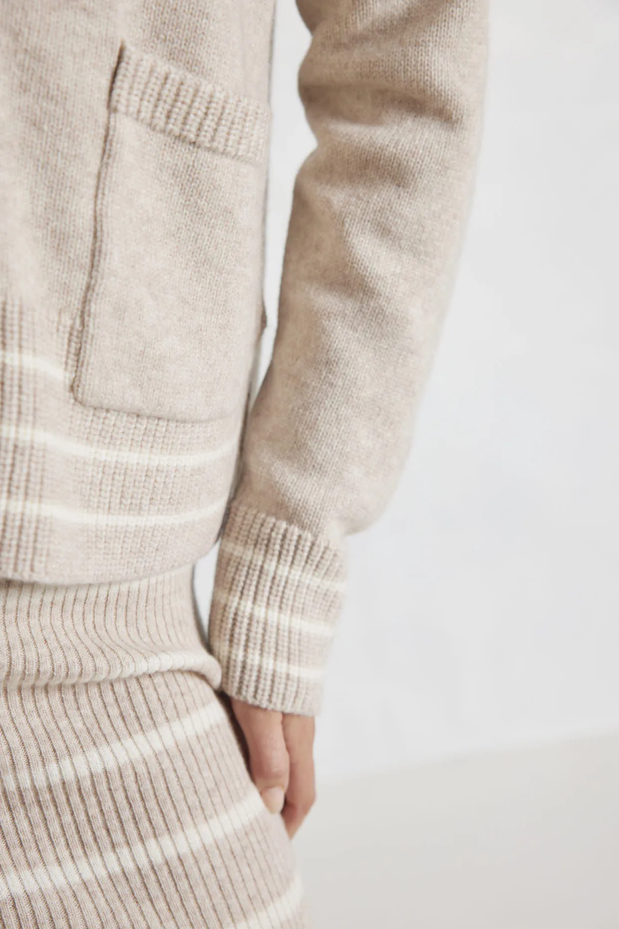 Charlotte Merino Cardi In Beige