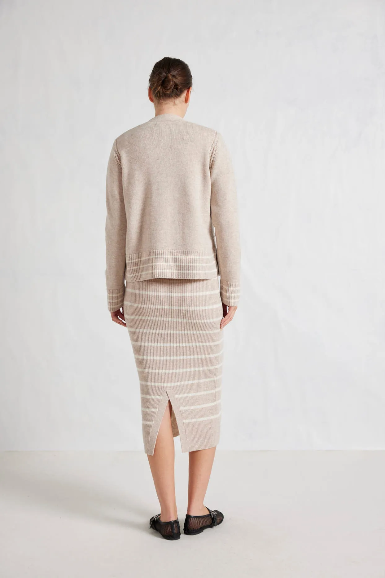 Charlotte Merino Cardi In Beige