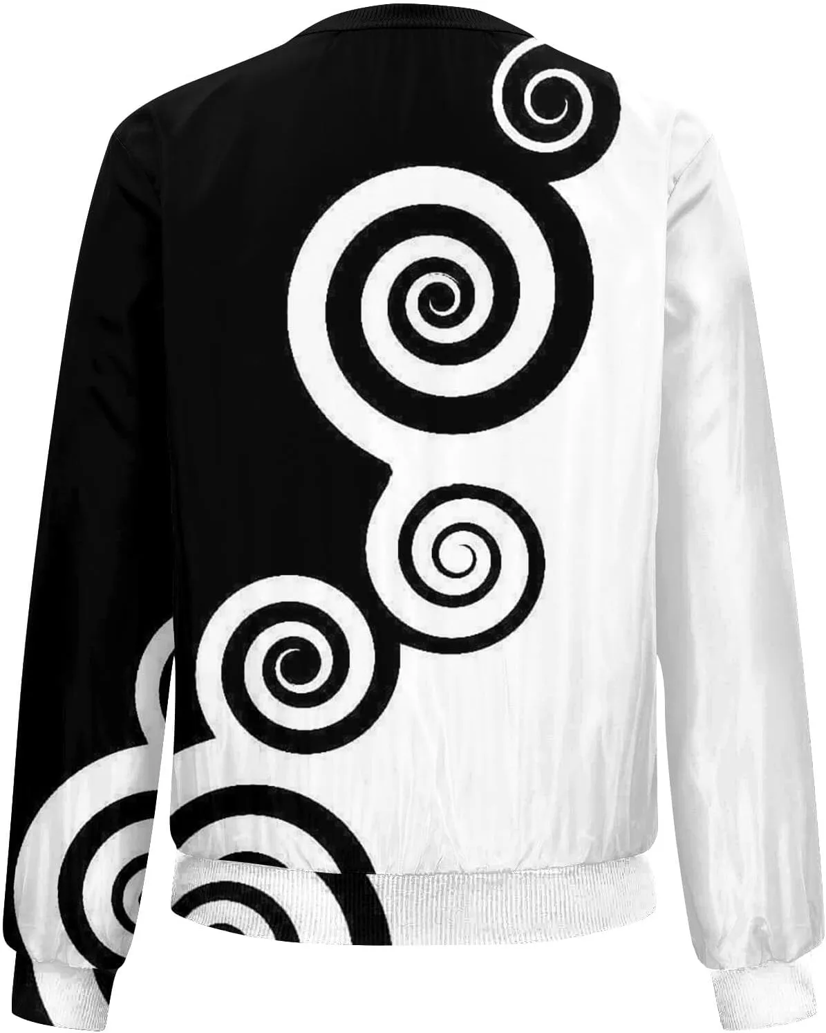 ChicCrate Bomber Jacket Women 2025 Long Sleeve Stand Collar Fall Jackets Lightweight Causal Floral Zip Up Coats