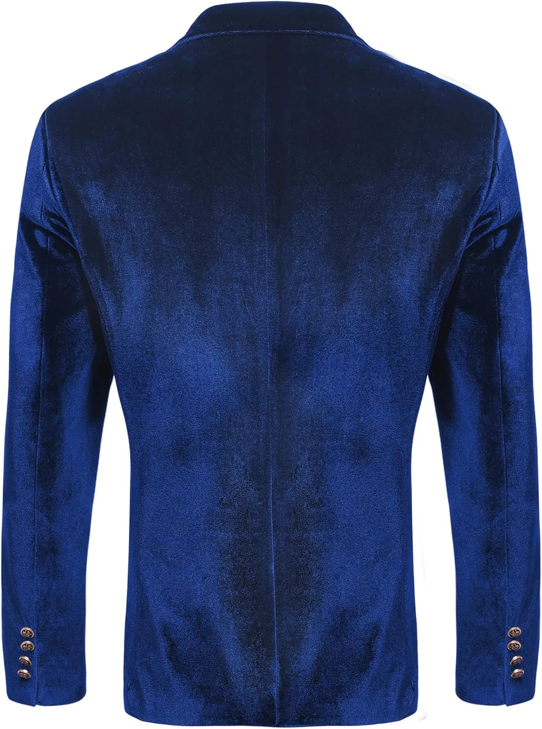 COOFANDY Men's Velvet Blazer Notched Lapel One Button Velour Tuxedo Jacket for Prom Wedding Party Dinner