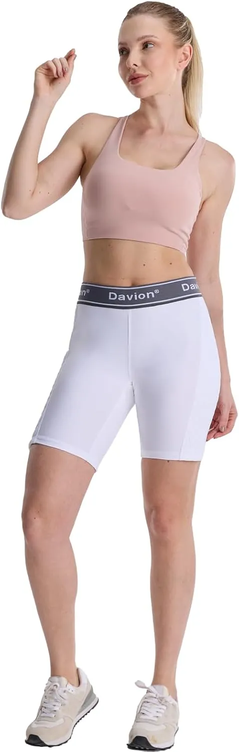 Davion Women Softball Sliding Shorts,Spandex Shorts for Yoga Baseball Football Lacrosse Hockey Running Gym