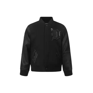 DETROIT TIGERS TRIPLE BLACK LITTLE BOYS WOOL VARSITY JACKET (JET BLACK)