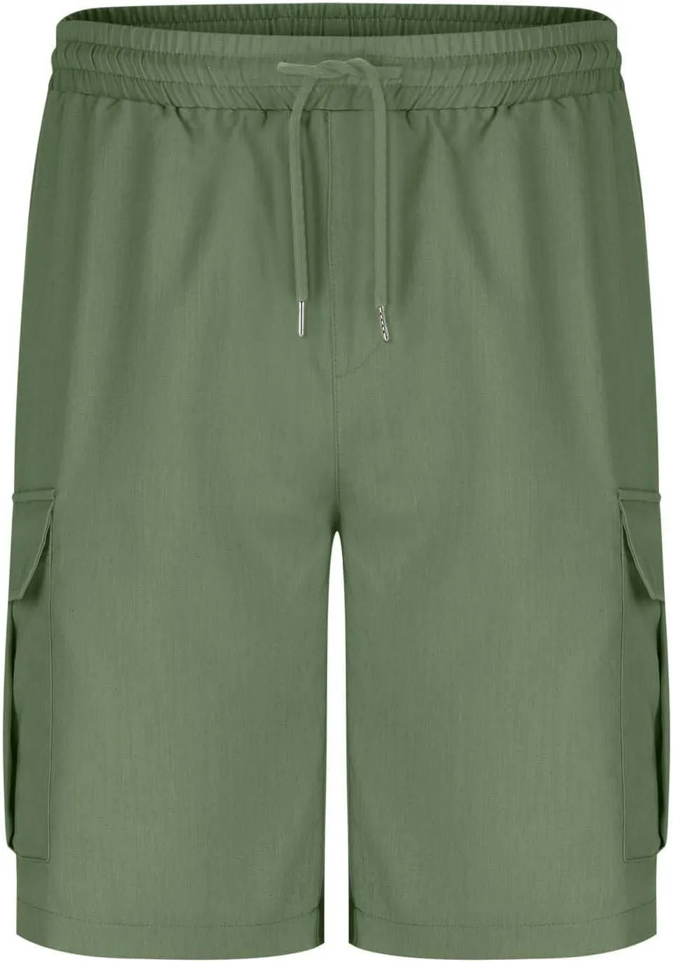 Dgoopd Cargo Shorts for Men Stretch Waist Casual Loose Drawstring Quick Dry Hiking Tactical Outdoor Work Shorts Summer 2025