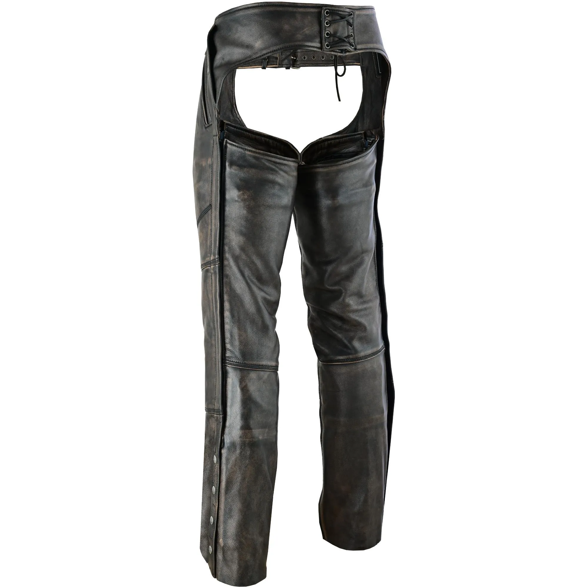 DS Unisex Four Pockets Insulated Chaps with Stretchable Inner Thigh