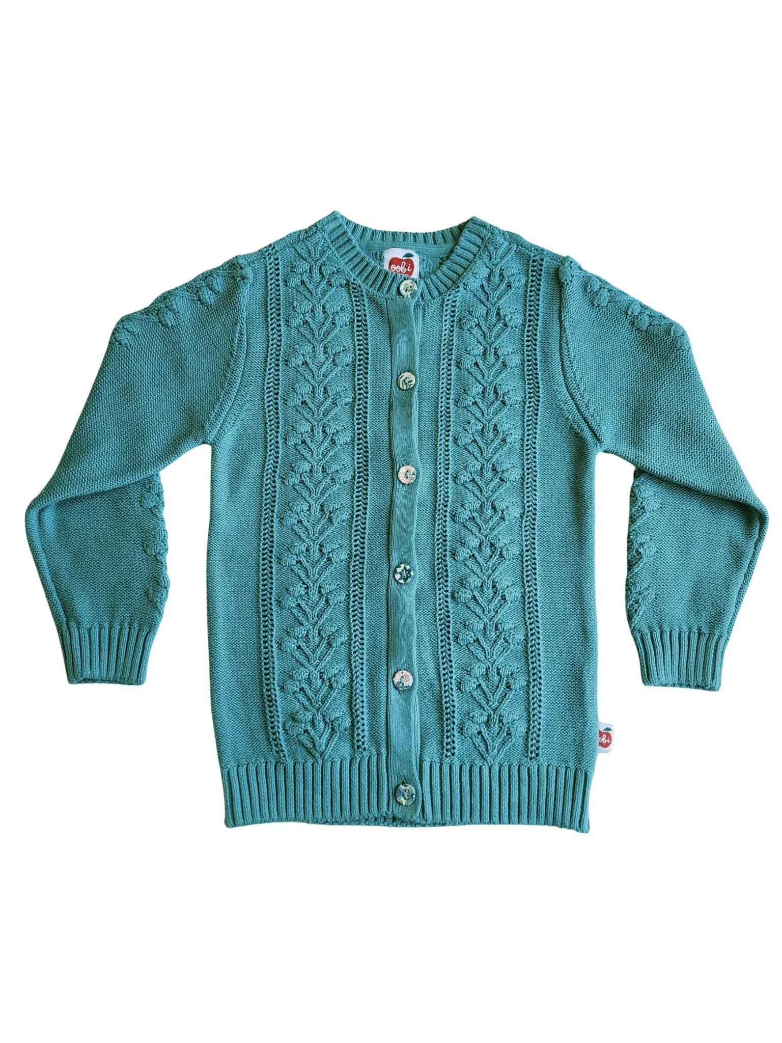 Floral Cardigan Teal