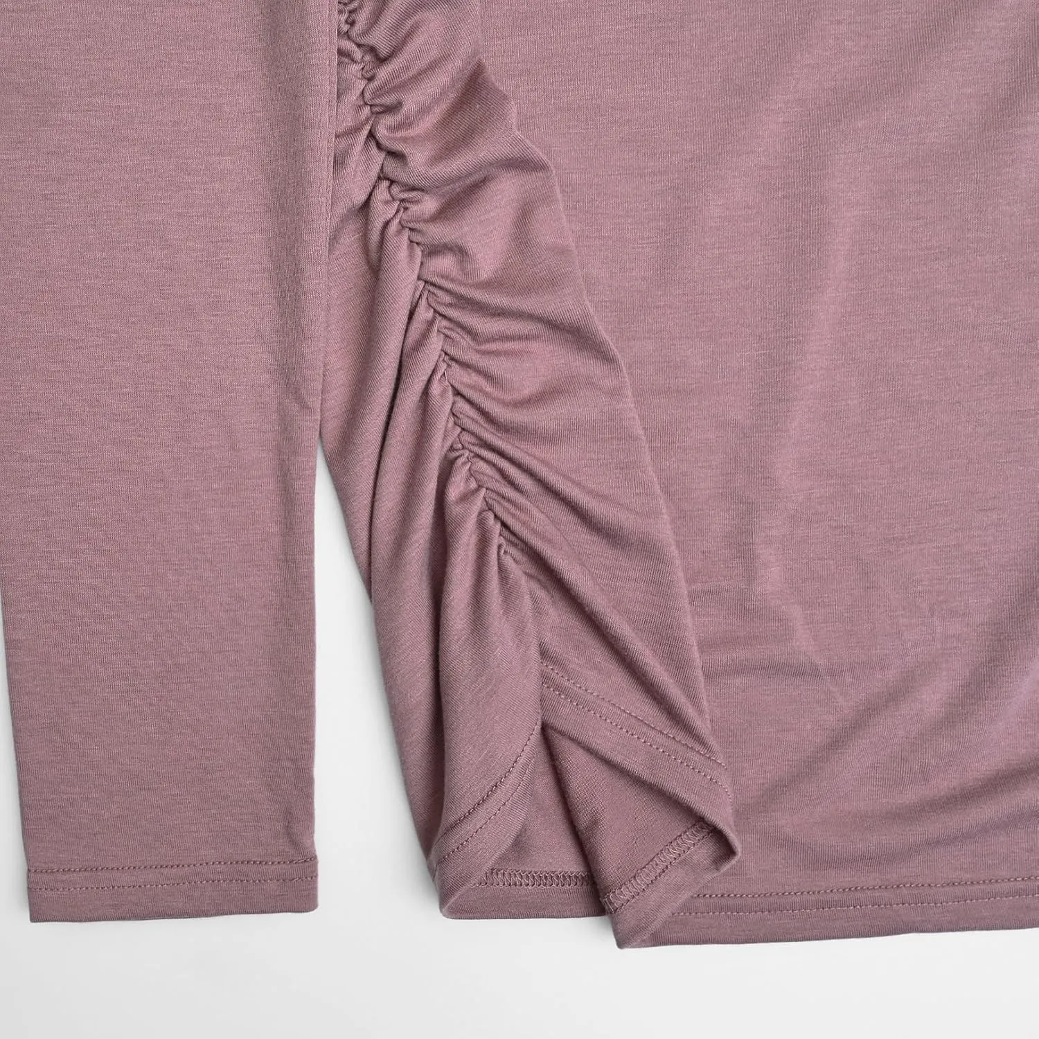 GINKANA Maternity Shirts Square Neck Slim Fit Tee Top Pregnancy Basic Long Sleeve Shirt for Daily Wear