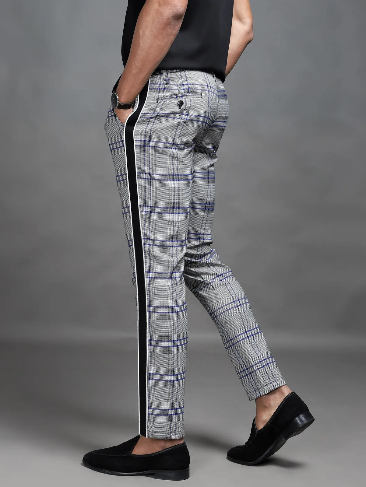 Glen Check Side Tape Pants
