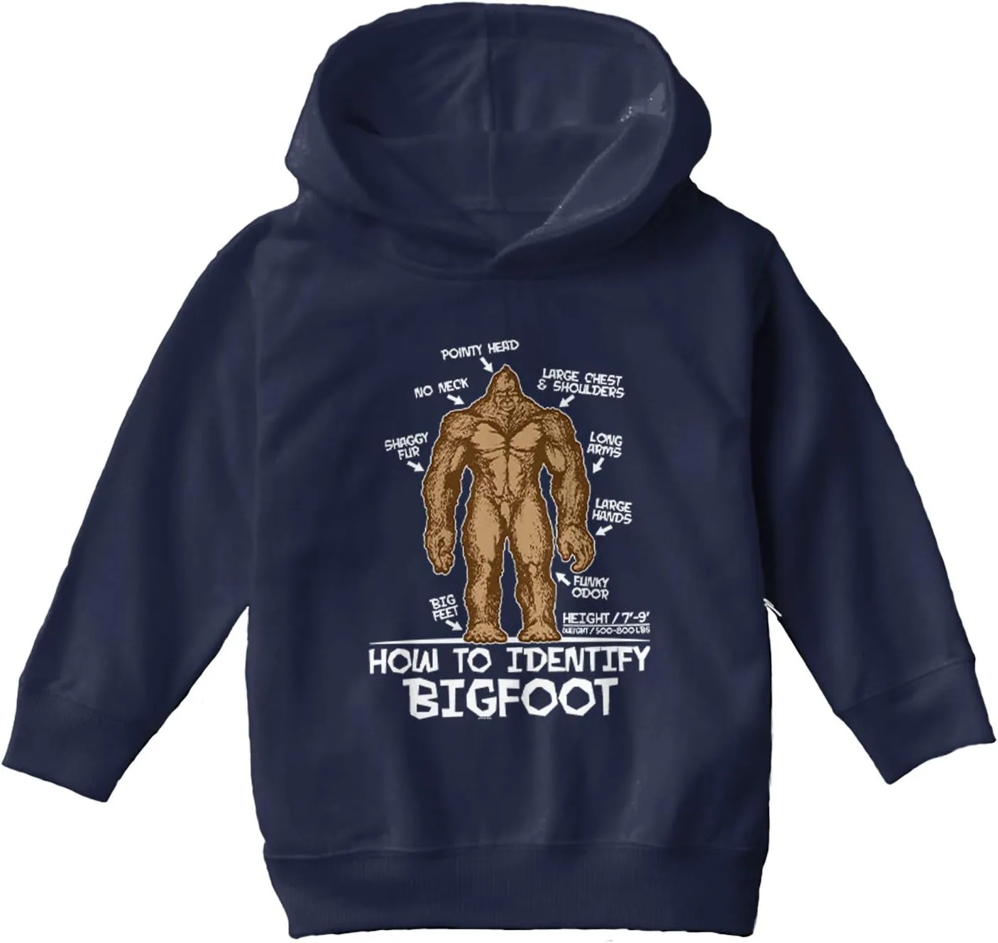 Haase Unlimited How to Identify Bigfoot - Sasquatch Myth Toddler/Youth Fleece Hoodie