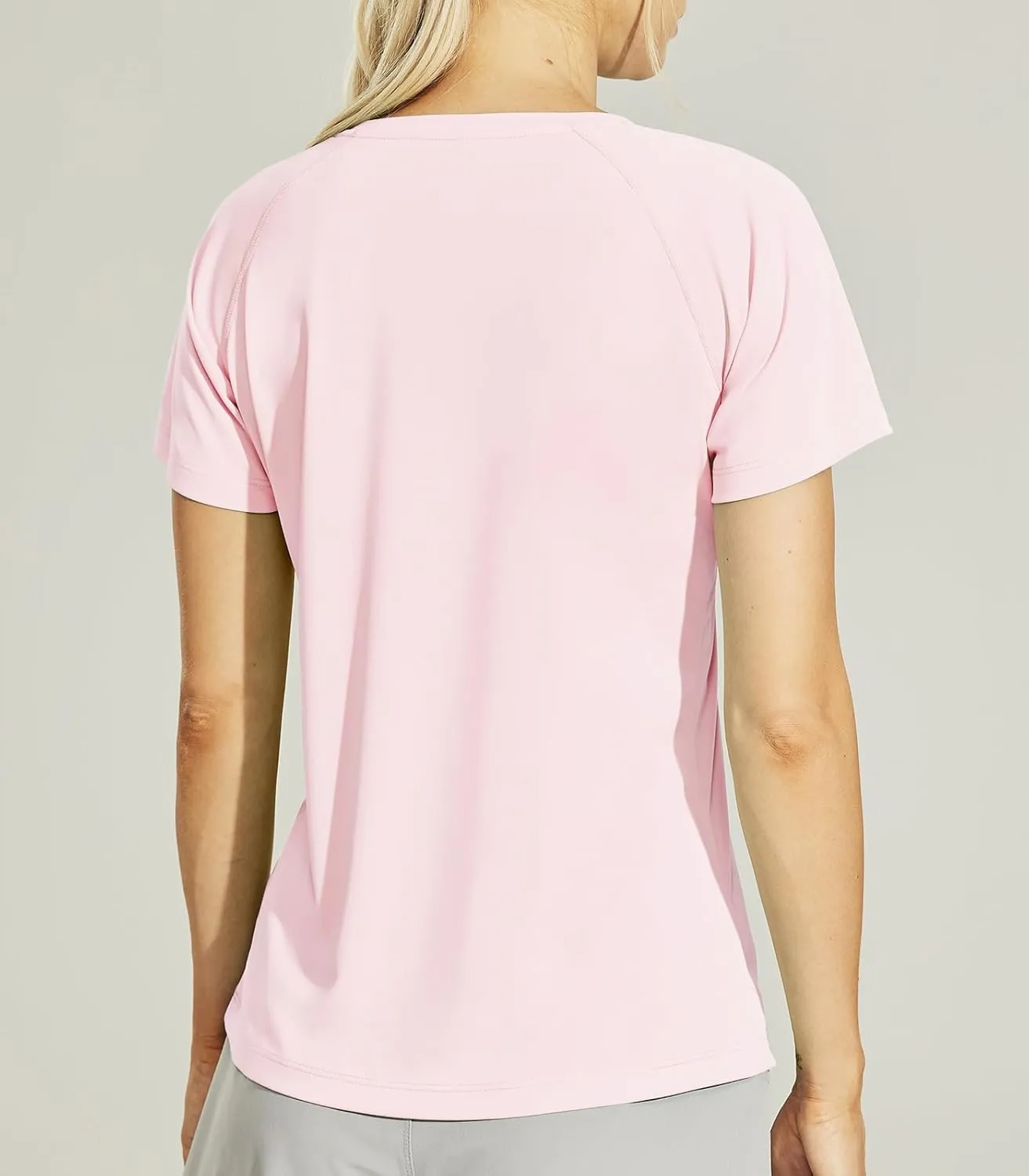 Haimont Women's Dry Fit Athletic Running T-Shirts UPF 50 Sun Protection Short Sleeve UV Gym Workout Activewear Tee Shirt