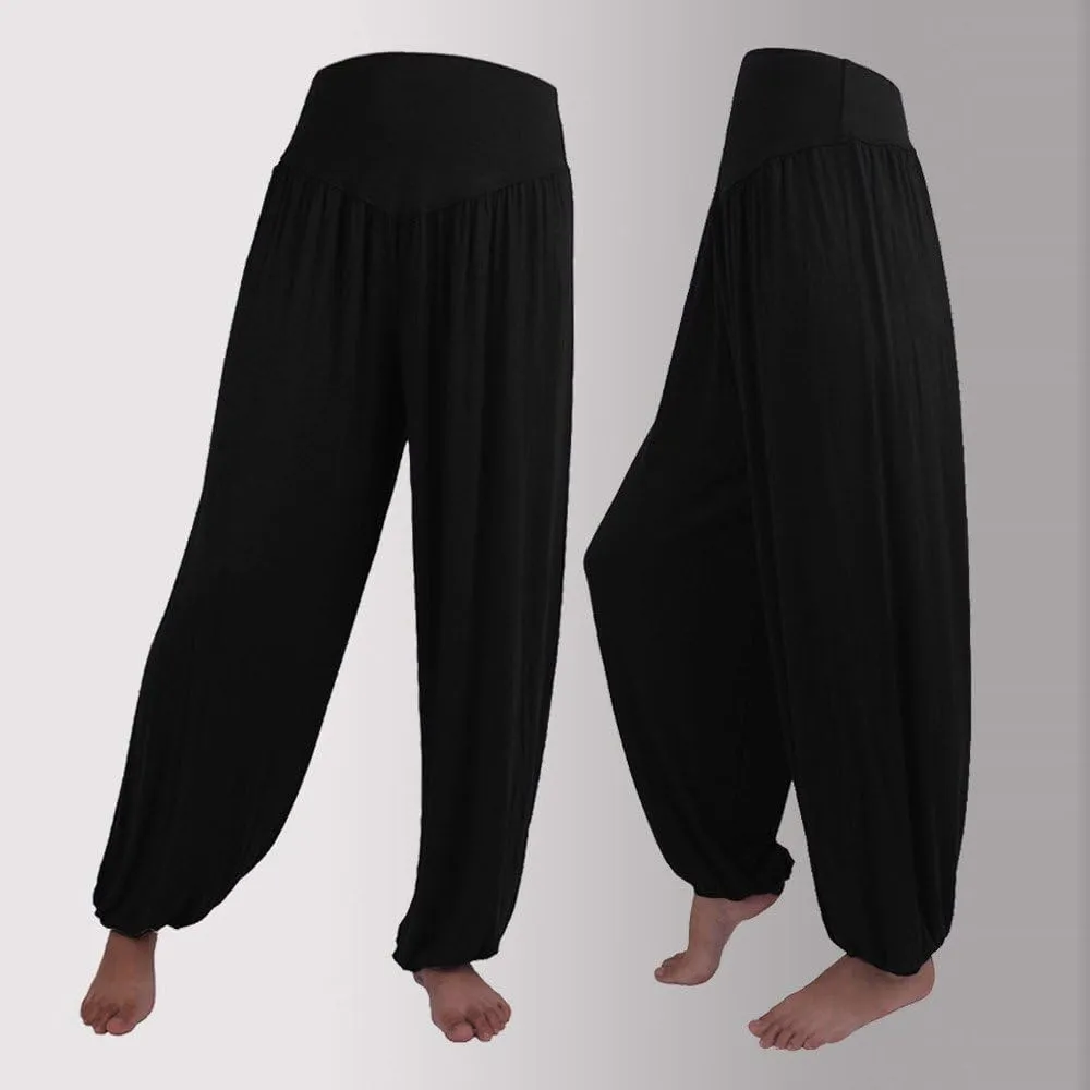 Harem Pants Women Modal Cotton Soft Yoga Pants for Sports Dance,Boho Plus Size Beach Pants Summer Baggy Joggers
