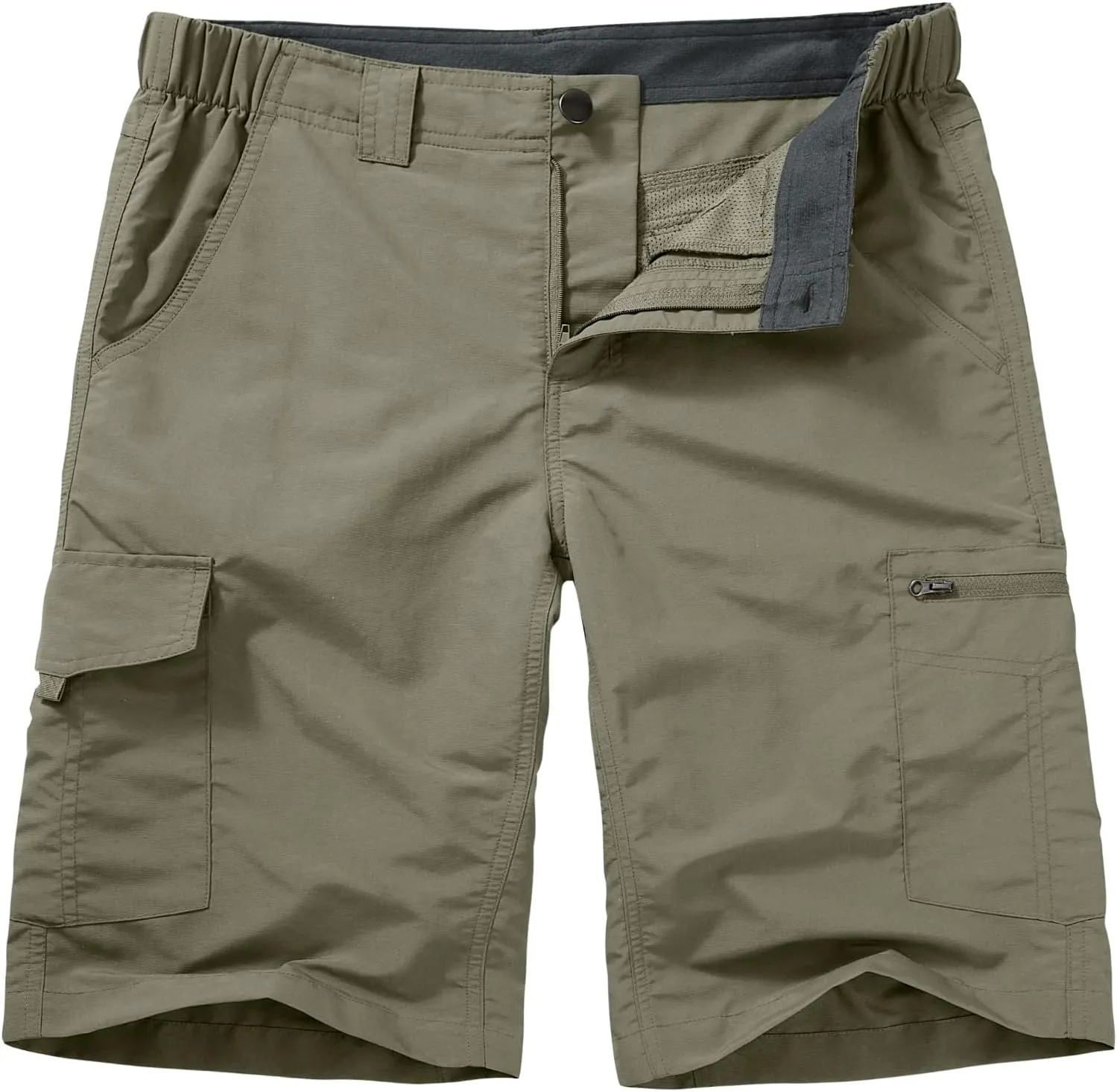 Hiking Shorts for Men Cargo Casual Quick Dry Lightweight Stretch Waist Outdoor Fishing Travel Shorts