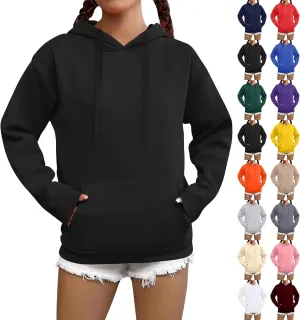 Hoodies for Women Trendy Tunic Hoodie Pullover Simple Long Sleeve Comfy Y2k Hoodie Sweatshirts Loose Fit Hoodie