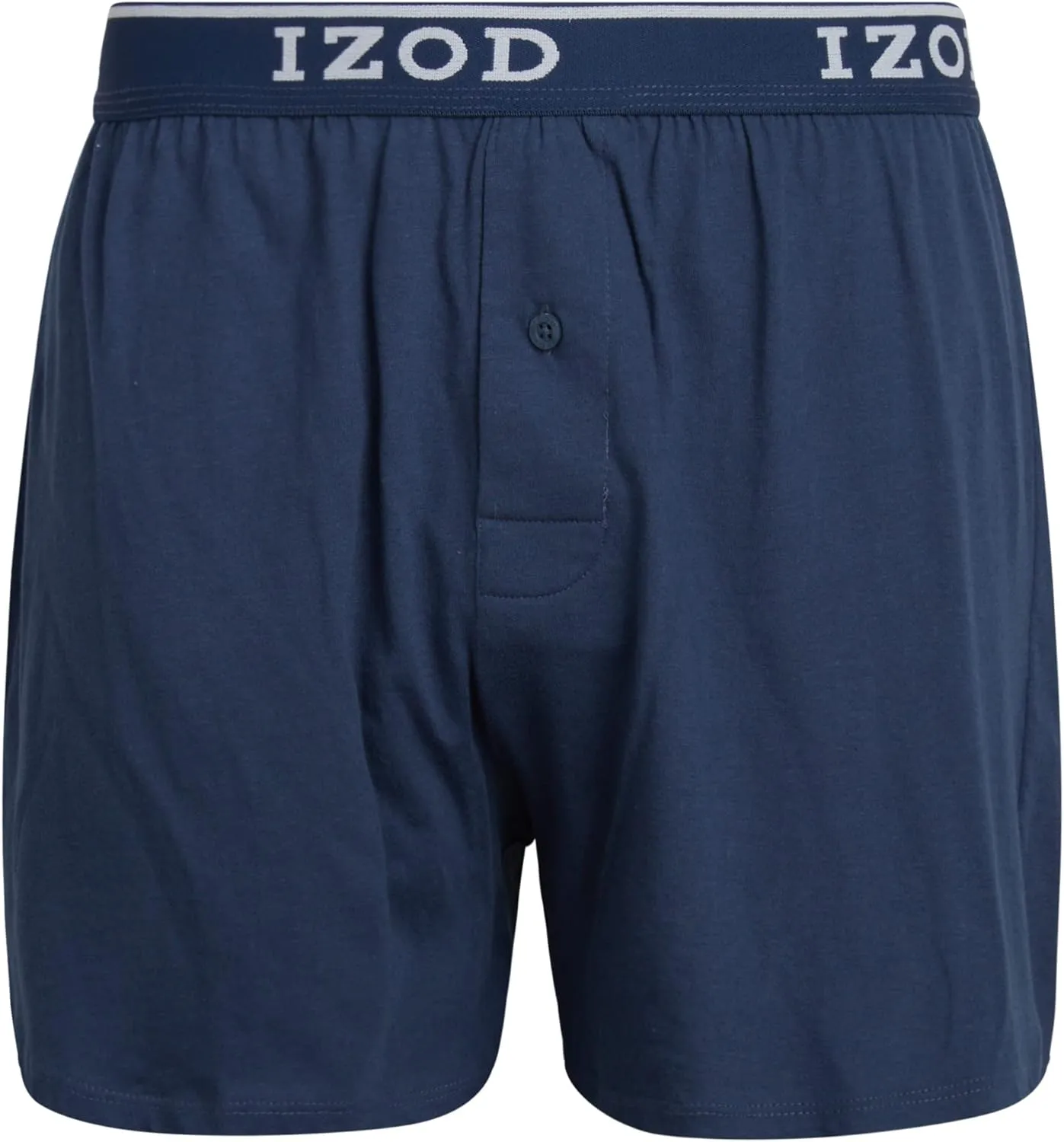 IZOD Men's Boxer Shorts - 4 Pack Classic Knit Underwear Boxers with Functional Fly - Soft Breathable Boxers for Men (M-2XL)
