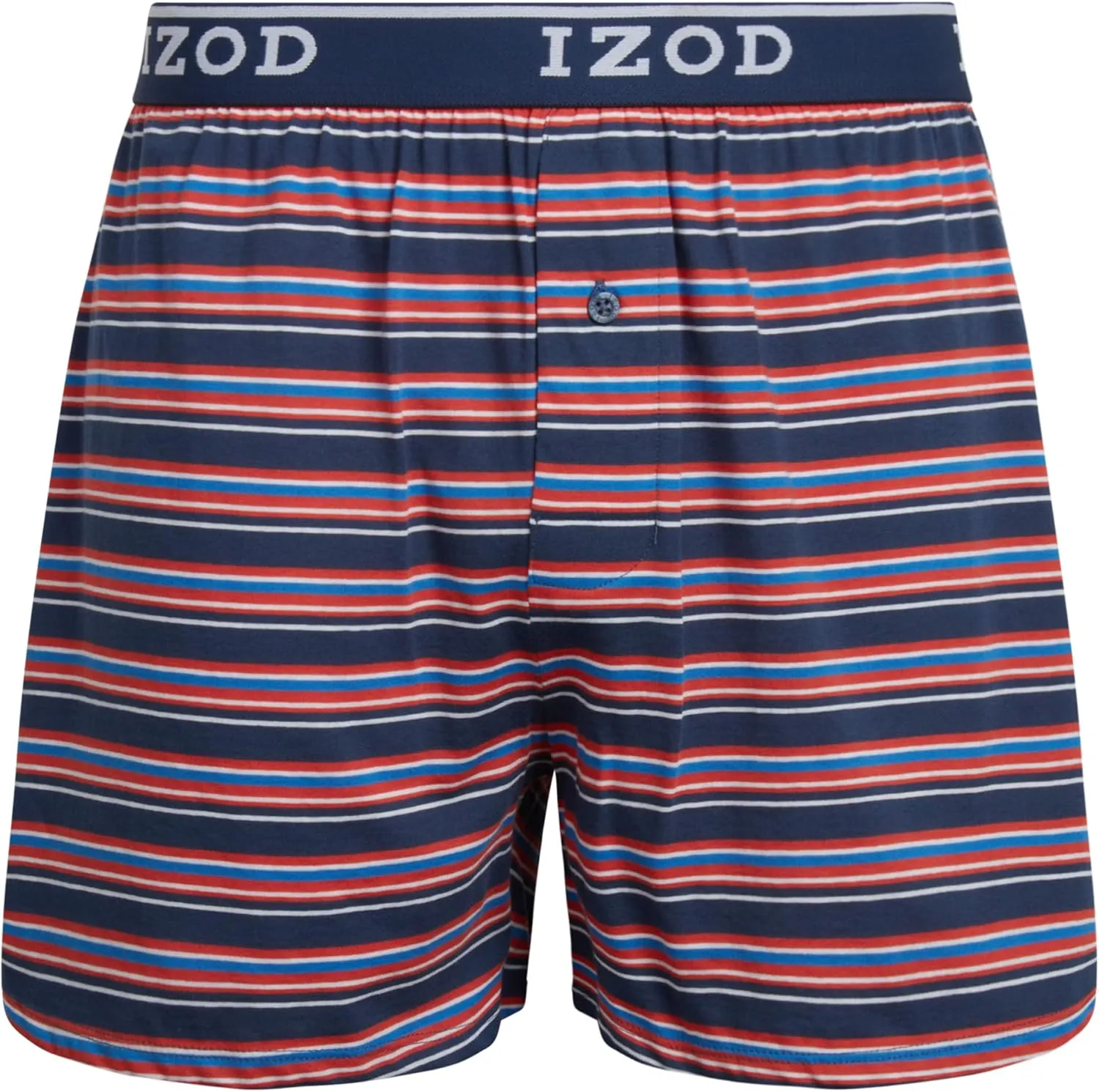 IZOD Men's Boxer Shorts - 4 Pack Classic Knit Underwear Boxers with Functional Fly - Soft Breathable Boxers for Men (M-2XL)