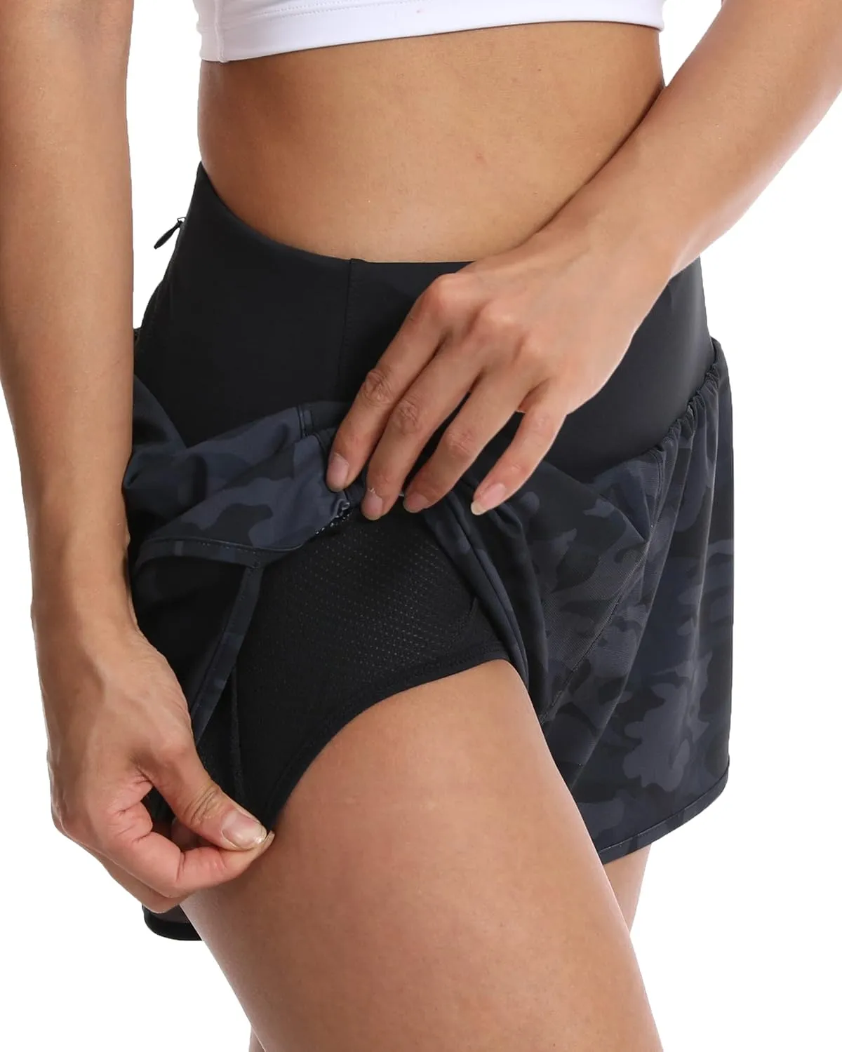 Kcutteyg Running Shorts for Women with Liner High Waisted Lightweight Womens Workout Shorts with Pocket