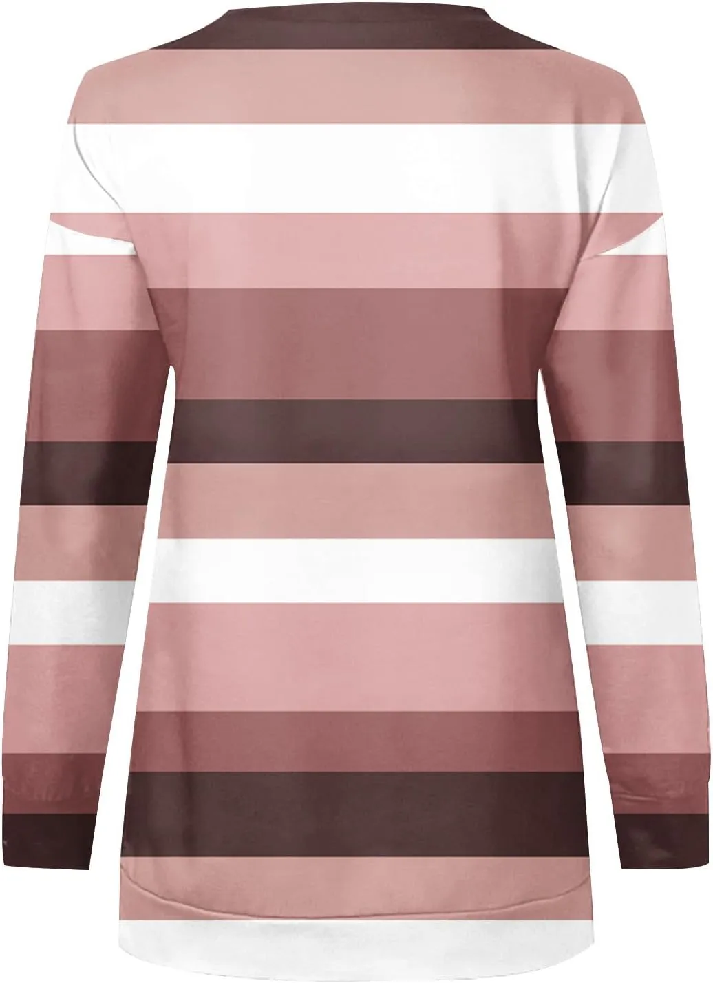 Lightweight Zip Up Hoodie For Women Trendy 2023 Fall Striped Print Tunic Tops Quarter Zip Casual Pullover Sweatshirt