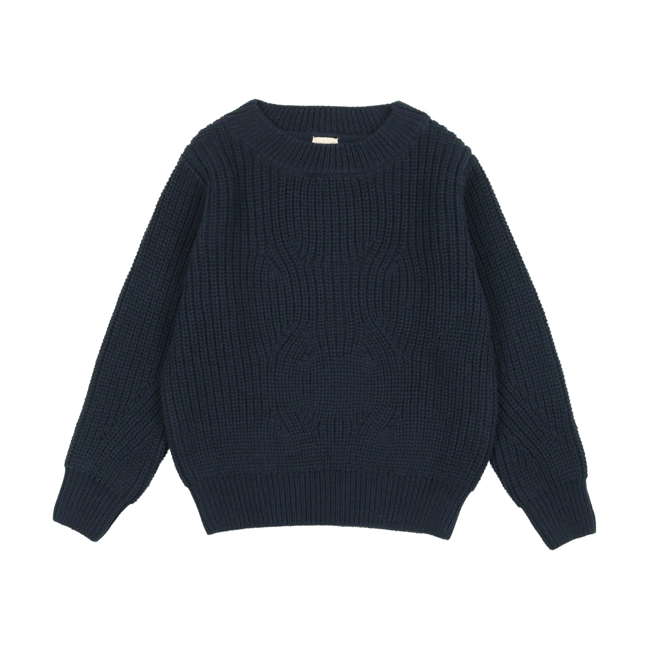 Lil Legs Navy Chunky Knit Sweater