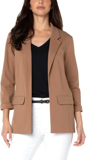 Liverpool Women's Petite Boyfriend Blazer with Princess Darts Super Stretch Ponte