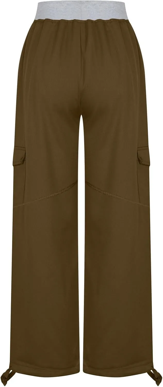 Low Rise Pants for Women, Cargo Pants Women, Casual, Drawstring, Straight Leg, Hiking Pants, Y2k, Trendy Trousers