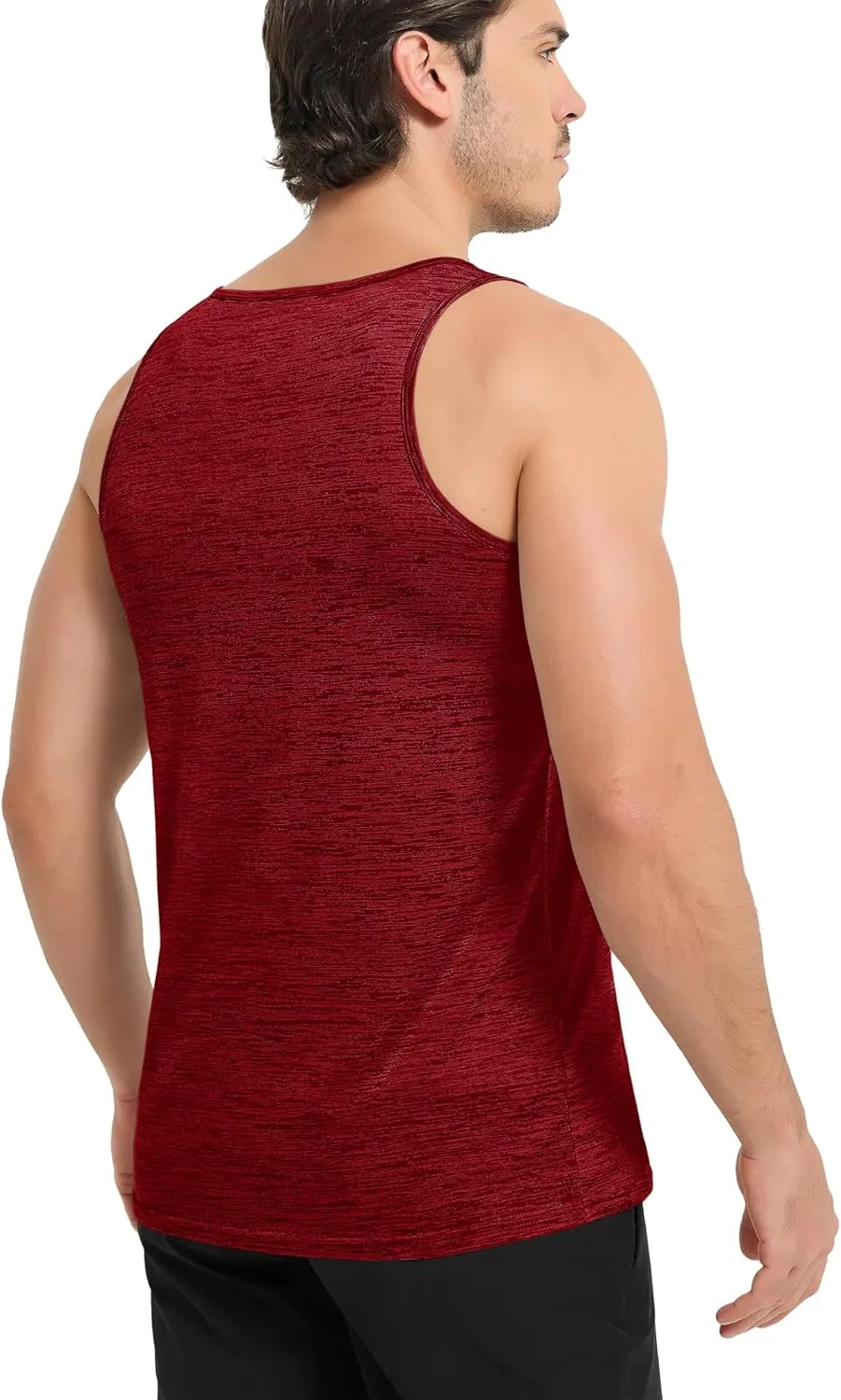 MAGCOMSEN Men's Tank Tops Quick Dry Workout Sleeveless Gym Muscle Shirts Athletic Bodybuilding Tee Shirt