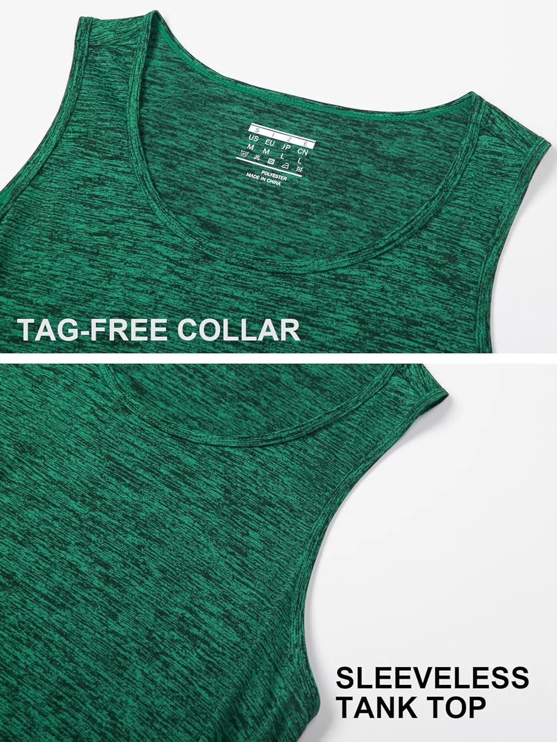 MAGCOMSEN Men's Tank Tops Quick Dry Workout Sleeveless Gym Muscle Shirts Athletic Bodybuilding Tee Shirt